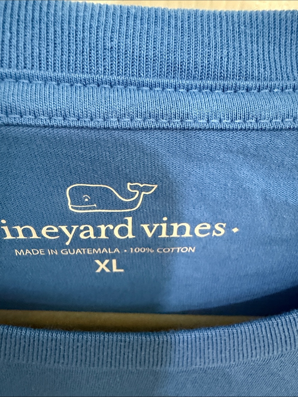 Final sale- nwt XL-Vineyard Vines hockey-Bright Blue Short Sleeve Pocket Tee - Picture 5 of 6